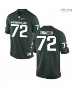 Youth Mike Panasiuk Michigan State Spartans #72 Nike NCAA Green Authentic College Stitched Football Jersey DC50K13TV
